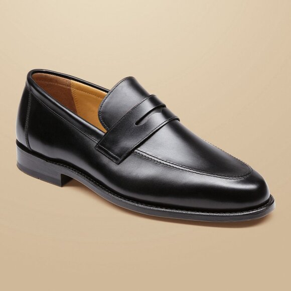 Charles Tyrwhitt Men\'s Black Saddle Loafer 9 US/8 UK